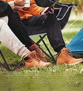 NAIZEA Heated Double Camping Chair, Folding Loveseat, 2-Person Foldable Chair Portable Heated Cha...