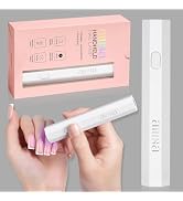 AILLSA Mini UV Light for Nails, Fast Drying Handheld LED Nail Lamp Small UV Gel Light Cordless Fl...