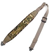 HUNTPAL 2 Point Gun Sling for Rifle Shotgun Crossbow, Hunting Gun Sling with Swivels, Quick Lengt...