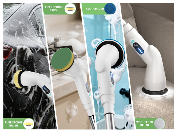 shower brush for cleaning shower scrubber with long handle bathroom cleaning brush