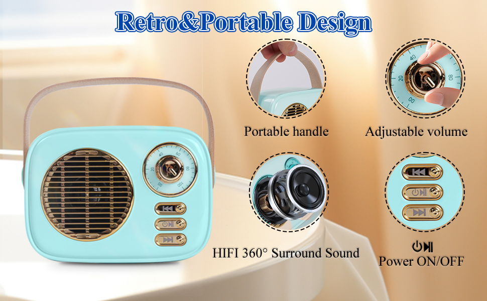 Small Portable Bluetooth Speaker