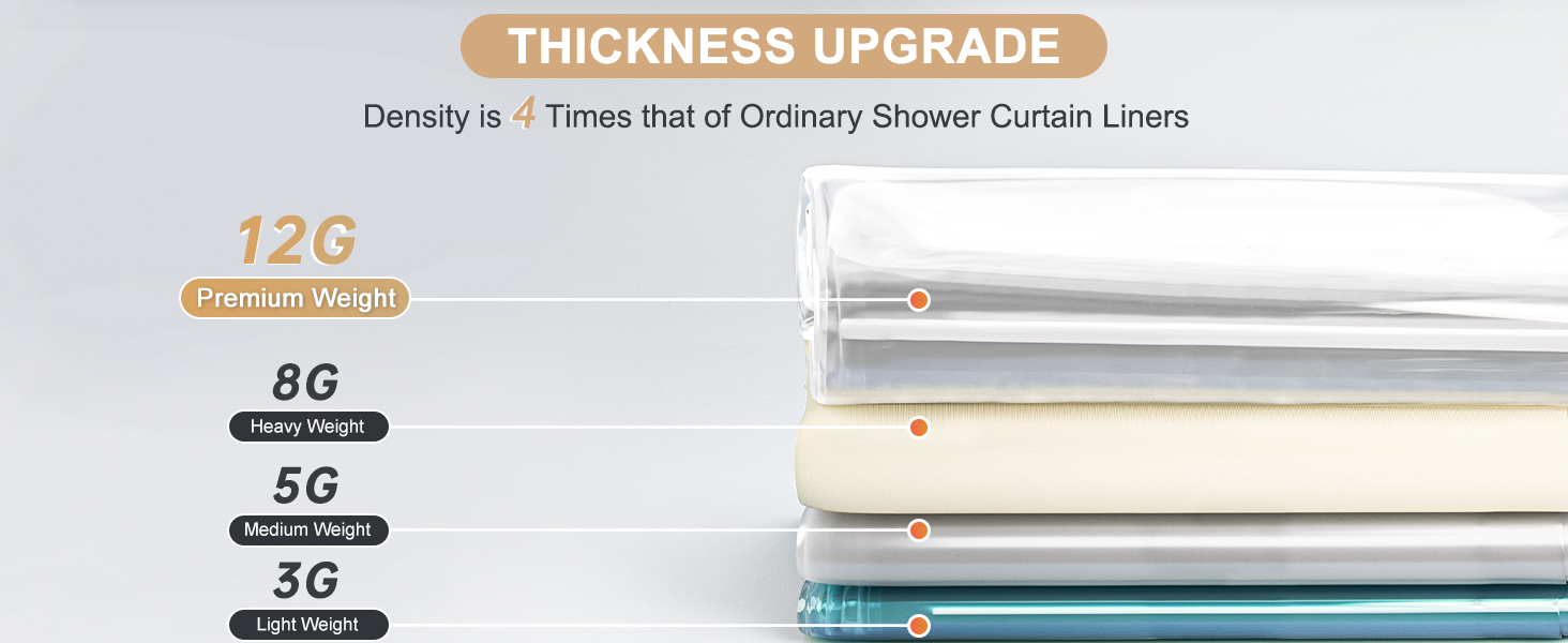 clear shower liner