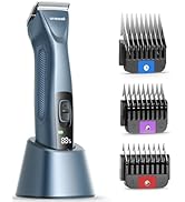 oneisall Cordless Professional Dog Grooming Clippers, 2-Speed Dog Clippers for Grooming Heavy Dut...