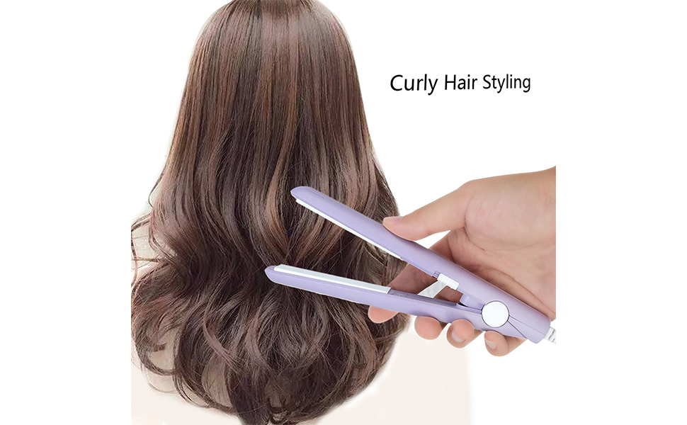 Curly hair + straight hair