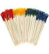 Frill Toothpicks Wood 1000PCS Tooth Picks, 4 Inch Cocktail Picks Fancy Toothpicks for Appetizers,...
