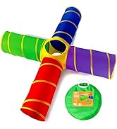 Play22 4-Way Play Tunnel For Kids To Crawl Through 8 Feet - Kids Play Tunnels For Toddlers Indoor...