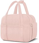 KUBYA Corduroy Lunch Box Lunch Bag for Women Men, Cute Strawberry Small Insulated Reusable Work L...
