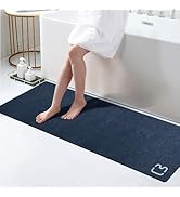 Bath Mat Runner - Long Diatomite Stone Bath Mat for Bathroom Super Absorbent Large Diatomaceous E...