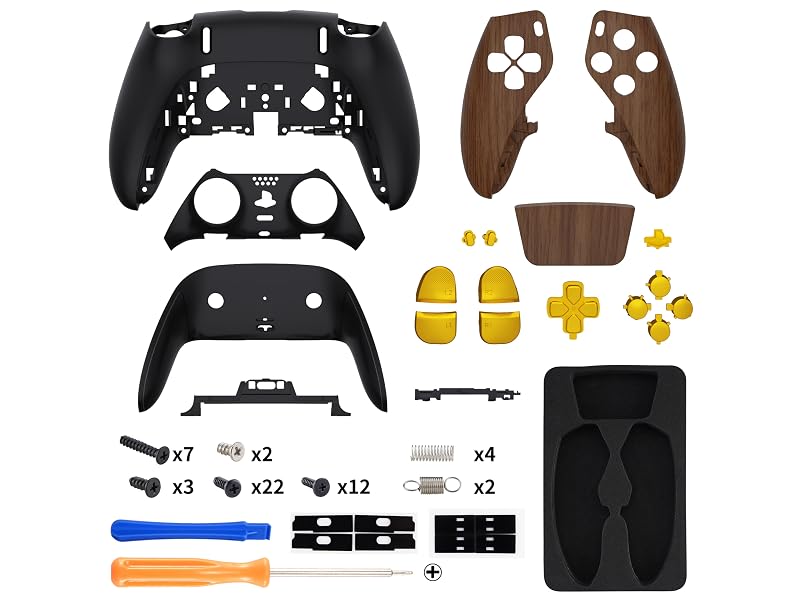 eXtremeRate Full Set Shell Buttons Touchpad Cover for PS5 Edge Controller Replacement Shell Plates