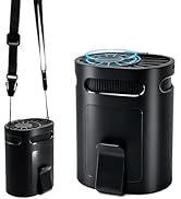 BIRDDIE 2026 Portable Waist & Neck Fan - Rechargeable 4-Speed Quiet Clip On Personal Cooling Devi...