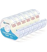 Enday Tape Dispenser, Clear Glossy Finish Transparent Tape, Adhesive Mounting Tape, Tape Refills,...