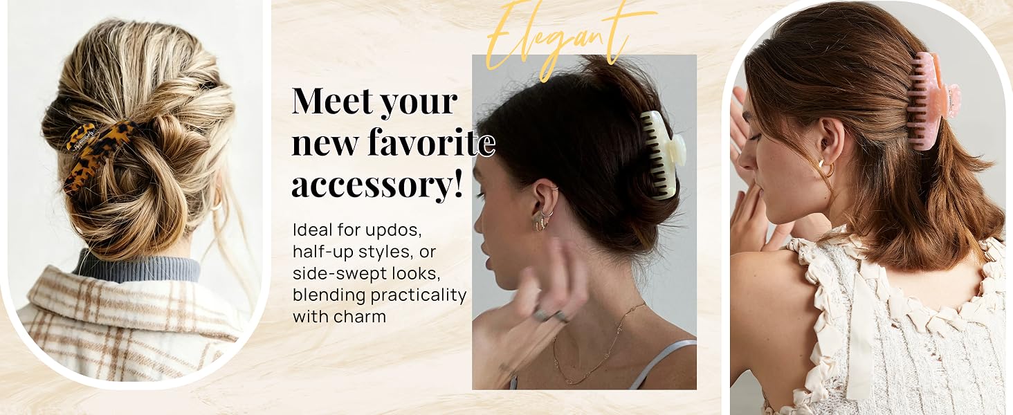 Acetate Hair Claw Clips