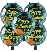 HADCKJA Dark Halloween Balloons Night Halloween Balloons Halloween Foil Balloons for Halloween-Th...
