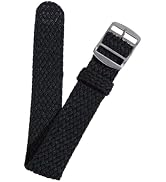 OLYCRAFT Nylon Watch Band Replacement Watch Band One-Piece Braided Watchband for Men Women Watche...