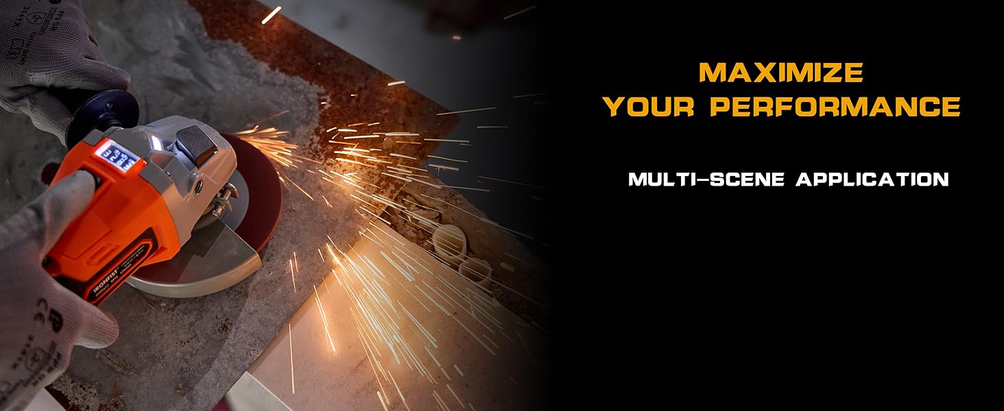 Angle grinder cordless battery lithium brushless motor cutting grinding cut tool power wood metal