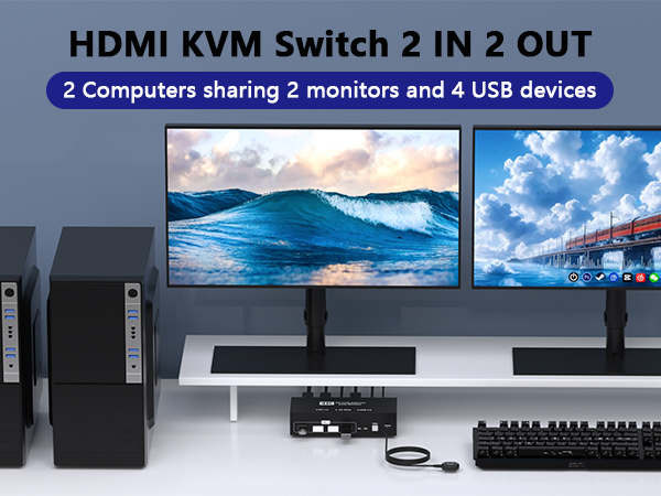 dual monitor kvm switch