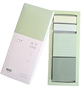 Green Lined Sticky Notes Set, 240 Sheets Pastel Sticky Note Pads, Self-Stick Index Tabs Cute Memo...