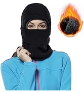 Achiou Ski Mask for Women Men, Sherpa Hood Ski Mask, Winter Balaclava Windproof Hooded Scarf Cold...