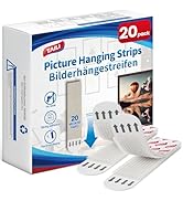 TAILI Picture Hanging Strips Heavy Duty, Medium 20 Pairs (40 Strips) Frame Hanger for Walls, Pict...