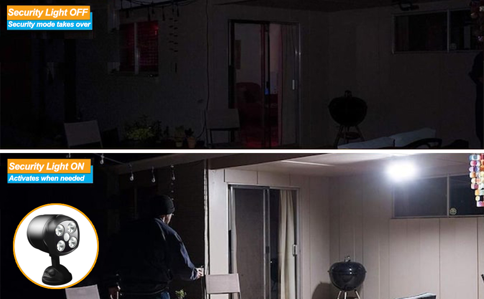 battery security lights motion outdoor