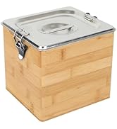 AQQHSAIN Compost Bin with Lid 0.8 Gal Countertop Compost Kitchen Scrap Indoor Large Compost Bucke...