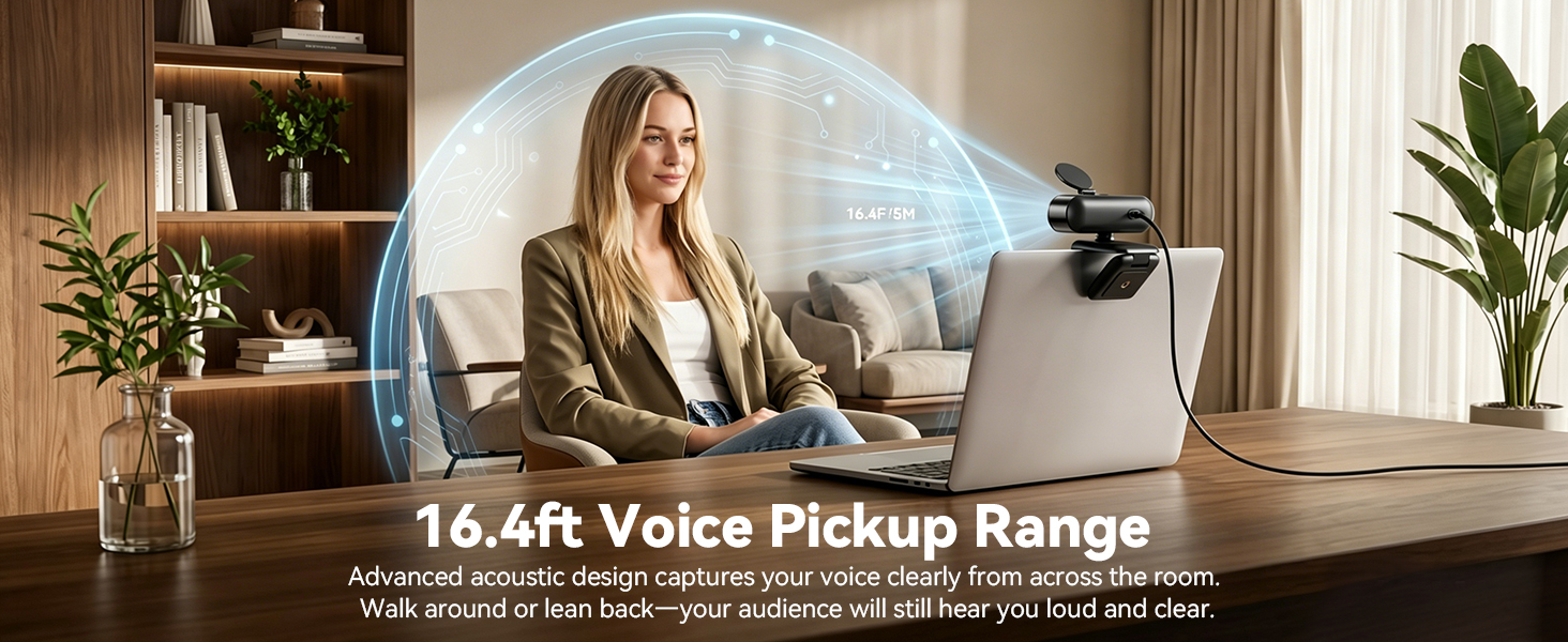16.4ft Voice Pickup Range