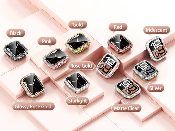 apple watch screen protector case bling