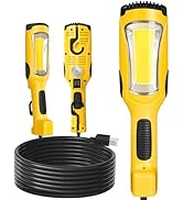 WILAWELS 24W LED Work Light, 25FT 3000LM COB LED Light, Handheld Underhood Trouble Light with Cor...