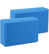 EXERZ Yoga Blocks 2pcs Gym Bricks High Density EVA Foam - Fitness Yoga Bricks, Anti-Slip,Pilates ...
