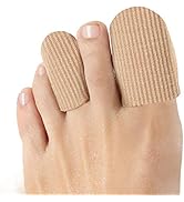 Welnove 10Pack Toe Caps Closed Toe Surface Fabric Sleeve Protectors with Gel Lining, Prevent Pain...