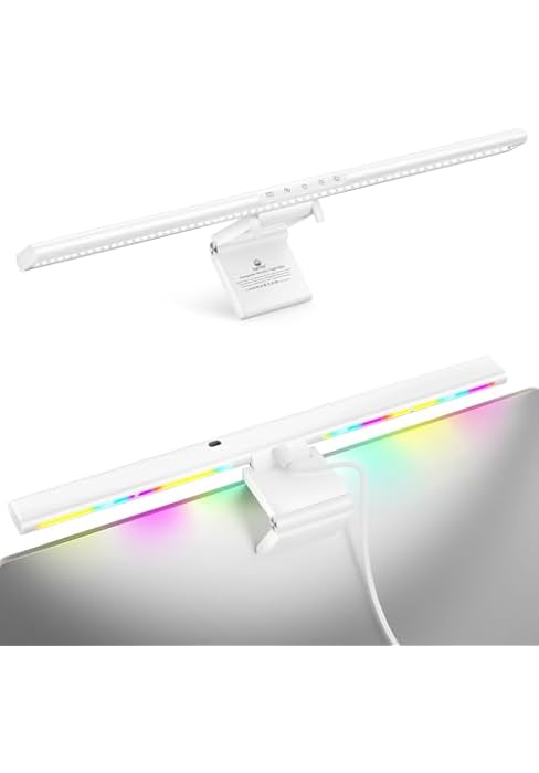 Syrinx Monitor Light Bar for Home Office & Gaming, Eye-Caring Computer Monitor Lamp, No Glare Scr...