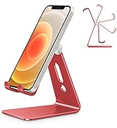 OMOTON Adjustable Cell Phone Stand, C2 Aluminum Desktop Phone Holder Dock Compatible with iPhone ...
