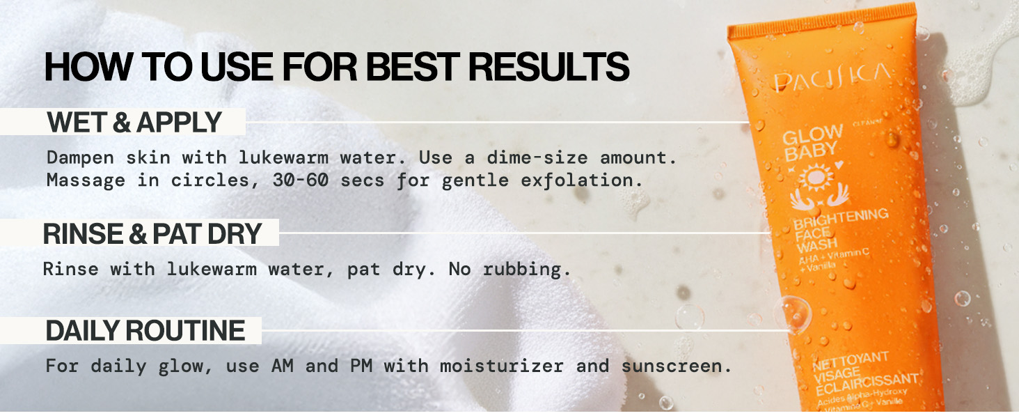 AHA refresh for smoother, even tone, boosts radiance with gentle exfoliation
