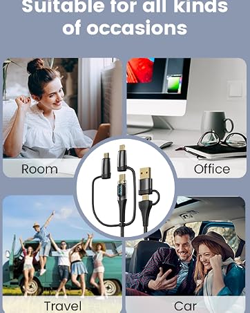 100W usb c to multi charging with led display
