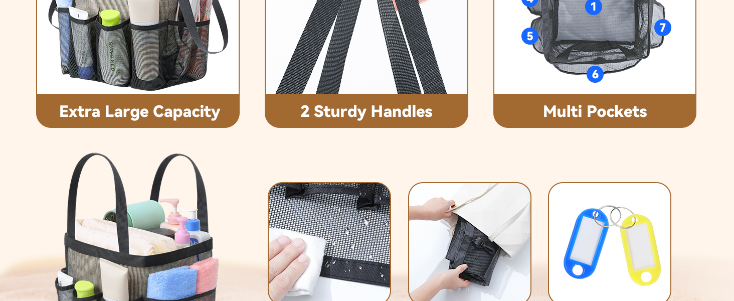 huge storage space shower caddies extra large tote bag spacious store all bathing necessities