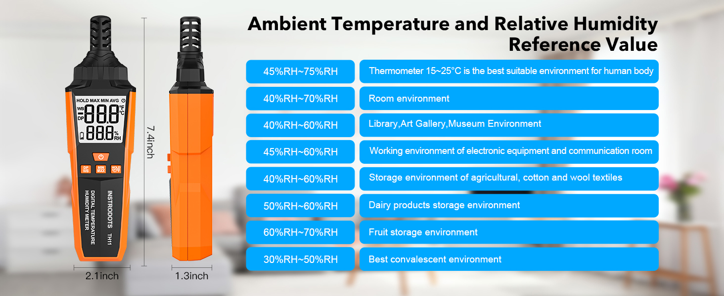 humidity meter digital thermometer hygrometer humidity sensor temperature humidity monitor gauge