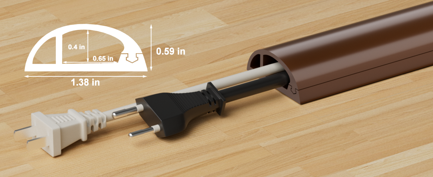 Floor Cord Cover Cable Protector