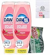 Dawn EZ Squeeze Gentle Clean Liquid Pomegranate & Rose Water Hand Dish Soap, 24.3 Fl Oz (Pack of ...