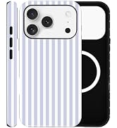 ZOEVEES Magnetic Case for iPhone 17 Pro Max, Compatible with MagSafe, Aesthetic Striped Cute Desi...
