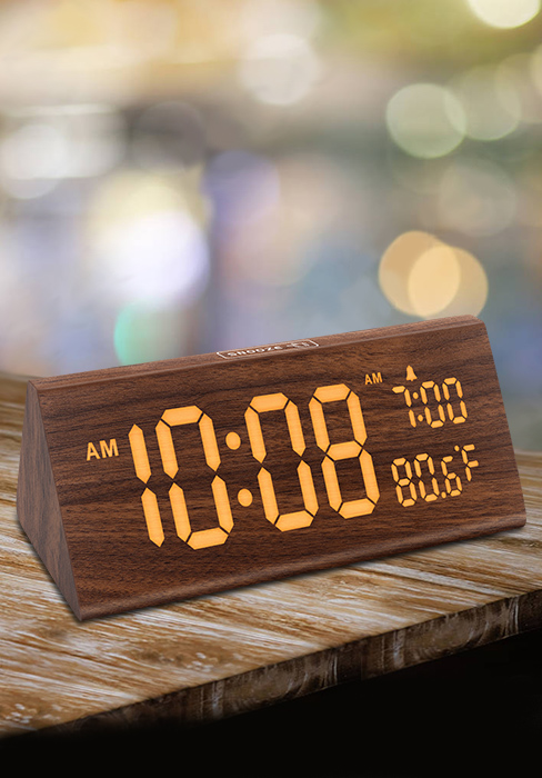 wood clock