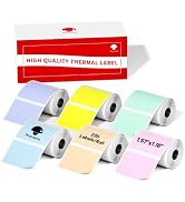 Phomemo Sticker Labels 1.57"x1.18"(40x30mm) 6 Rolls, for M110/M110S/M120/M200/M220 Printer - Pink...