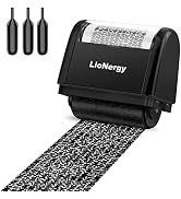 Identity Protection Roller Stamp LioNergy Roller Identity Theft Prevention Security Stamp with 3 ...