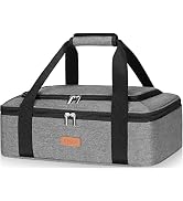 LHZK Double Decker Insulated Casserole Carrier for Hot or Cold Food, Expandable Hot Food Carrier,...