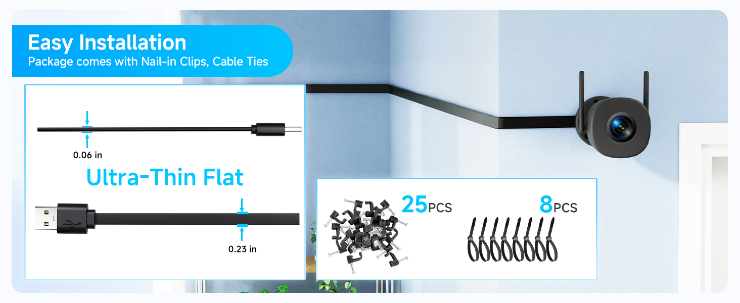 Cable, Clips, Ties