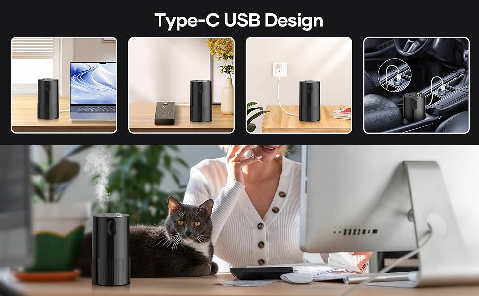 small aromatherapy diffuser waterless