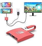 MANMUVIMO Switch Dock for Nintendo Switch/OLED, Portable TV Dock Charging Station with HDMI USB 3...