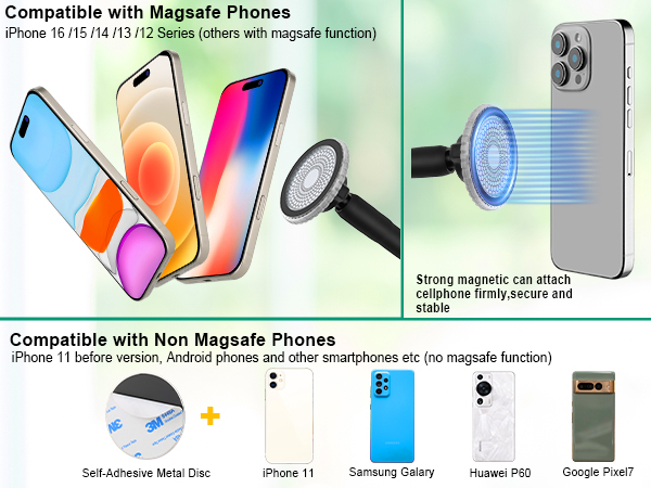 Magsafe gooseneck phone mount