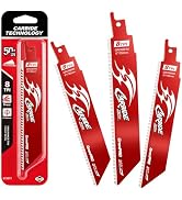 GRENPRO Carbide Reciprocating Saw Blades, Bi-Metal Alloy Steel for Thick Metal/Cast Iron/Alloy St...