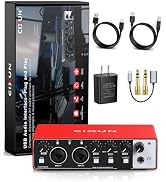 CIXUN 2x2 USB-C Audio Interface for PC/Mac Recording, 24-bit/192kHz, Dual TS/XLR Inputs, +48V Pha...