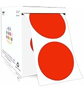 PARLAIM 2’’Color Coding Labels Stickers,500 per Roll Round Permanent Adhesive Circle Dot Stickers...